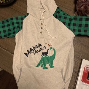 Mamsaurus Hoodie Sweatshirt